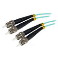 Startech.Com 1m ST Fiber Optic Cable 10Gb Aqua - MM Duplex 50/125 - LSZH A50FBSTST1